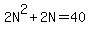 2N%5E2%2B2N=40