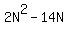2N%5E2-14N