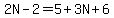 2N-2=5%2B3N%2B6