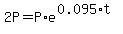 2P=P%2Ae%5E%280.095%2At%29