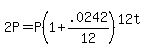 2P+=+P%281+%2B+.0242%2F12%29%5E%2812t%29
