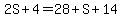 2S%2B4=28%2BS%2B14