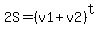 2S=%28v1%2Bv2%29%5Et