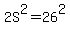 2S%5E2+=+26%5E2