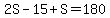2S-15%2BS=180