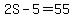 2S-5=55