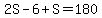 2S-6%2BS=180