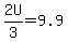 2U%2F3+=+9.9