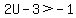2U-3%3E-1