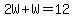 2W%2BW=12
