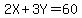 2X%2B3Y=60