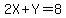 2X+%2B+Y+=+8