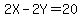 2X-2Y+=+20