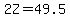 2Z=49.5