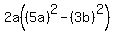 2a%28%285a%29%5E2-%283b%29%5E2%29