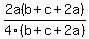 2a%28b%2Bc%2B2a%29%2F4%28b%2Bc%2B2a%29