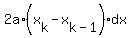 2a%2A%28x%5Bk%5D-x%5Bk-1%5D%29%2Adx
