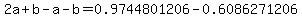 2a%2Bb-a-b=0.9744801206-0.6086271206