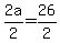 2a%2F2+=+26%2F2