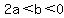 2a%3Cb%3C0