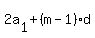2a%5B1%5D%2B%28m-1%29d%29m%2F2