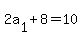 2a%5B1%5D%2B8=10