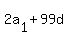 2a%5B1%5D+%2B+99d
