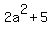 2a%5E2%2B5