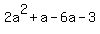2a%5E2%2Ba-6a-3