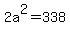 2a%5E2=338