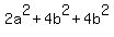 2a%5E2+%2B+4b%5E2+%2B+4b%5E2