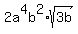 2a%5E4b%5E2%2Asqrt%283b%29