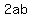 2ab