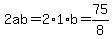 2ab=2%2A1%2Ab=75%2F8