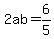 2ab=6%2F5