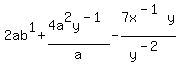 2ab%5E1%2B4a%5E2y%5E%28-1%29%2Fa-7x%5E%28-1%29y%2Fy%5E%28-2%29