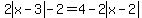 2abs%28x-3%29-2=4-2abs%28x-2%29