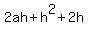 2ah%2Bh%5E2%2B2h