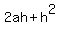 2ah+%2Bh%5E2
