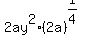 2ay%5E2+%2A+%282a%29%5E%281%2F4%29