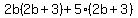 2b%282b%2B3%29%2B5%282b%2B3%29