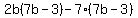 2b%287b-3%29-7%287b-3%29