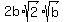 2b%2Asqrt%282%29sqrt%28b%29%29