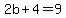 2b%2B4=9