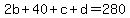 2b%2B40%2Bc%2Bd=280