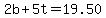 2b%2B5t=19.50