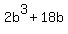 2b%5E3+%2B+18b