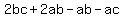 2bc%2B2ab-ab-ac