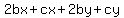 2bx%2Bcx%2B2by%2Bcy