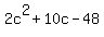 2c%5E2%2B10c-48